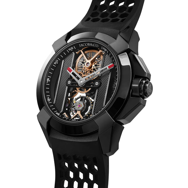 Jacob & Co Epic X Black DLC Steel 44 mm Watch