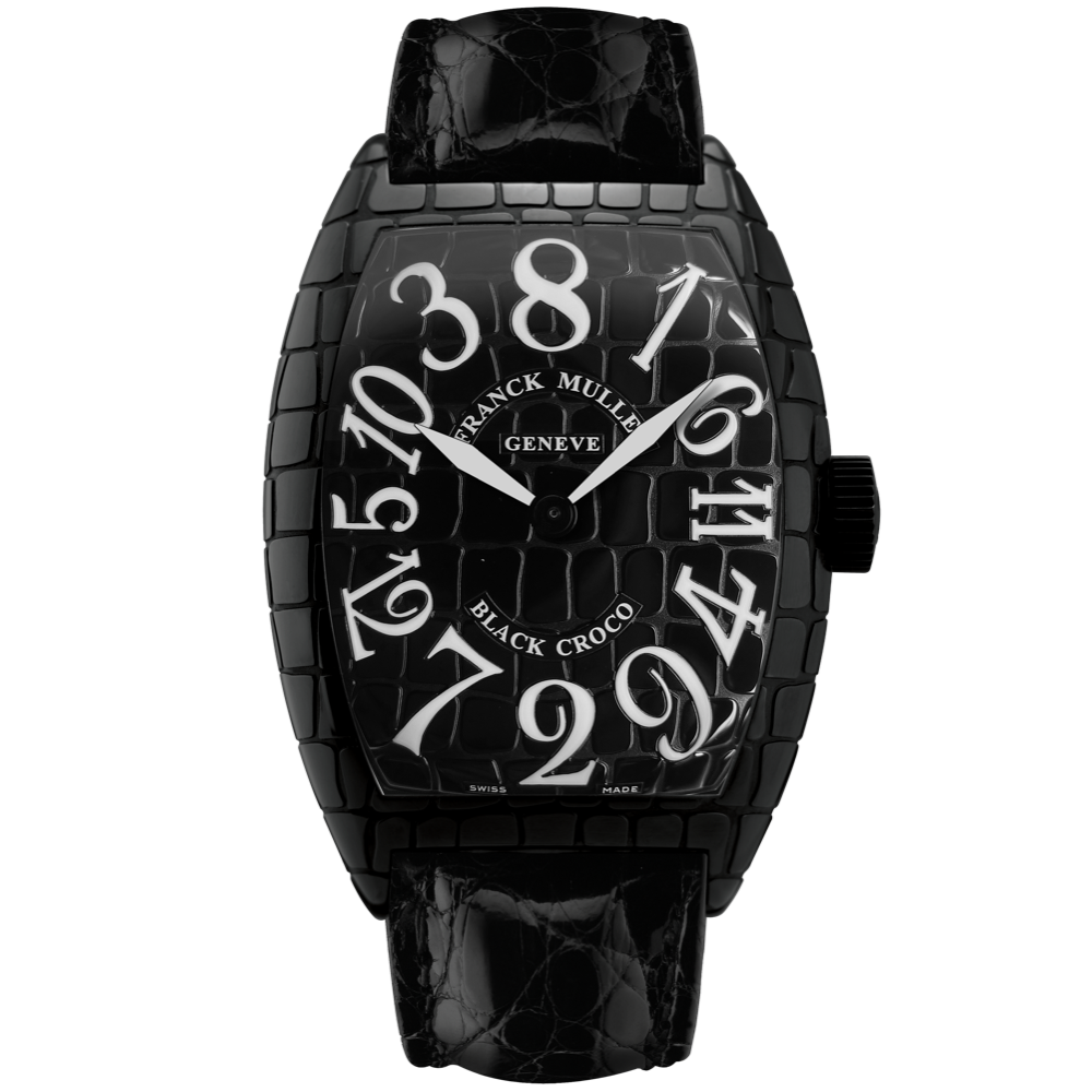 Cintrée Curvex Crazy Hours Croco — 8880CHBLKCROACB