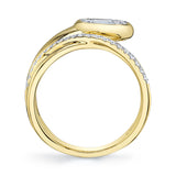 0.33CT DIAMOND BAGUETTE BRIDGE RING