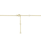 0.02CT DIAMOND ZODIAC VIRGO MAIDEN STAR MATTE CHOPIN CHAIN NECKLACE