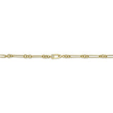 0.25CT DIAMOND BAGUETTE MATTE LOCK NECKLACE