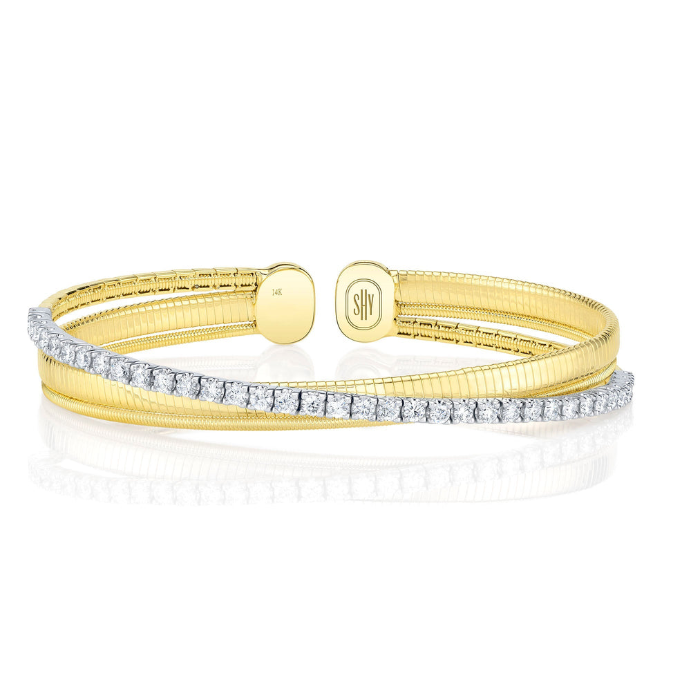 1.21CT DIAMOND BRIDGE BANGLE