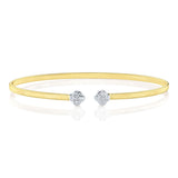 0.19CT DIAMOND CLOVER BANGLE