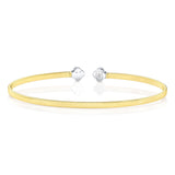 0.19CT DIAMOND CLOVER BANGLE