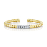 0.93CT DIAMOND MATTE MEN'S CUFF BRACELET