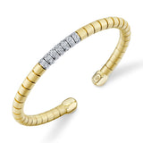 0.93CT DIAMOND MATTE MEN'S CUFF BRACELET