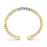0.93CT DIAMOND MATTE MEN'S CUFF BRACELET