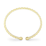 0.45CT DIAMOND GEO CUT MATTE MEN'S CUFF BRACELET