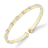 0.45CT DIAMOND BAGUETTE GEO CUT MATTE MEN'S CUFF BRACELET
