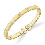 0.43CT DIAMOND MATTE MEN'S CUFF BRACELET