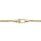 0.06CT DIAMOND MEN'S WHEAT CHAIN 2.5MM 22"