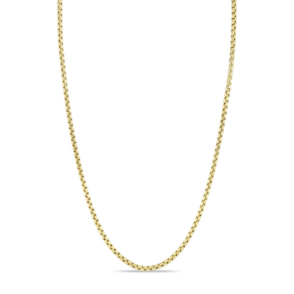 0.10CT DIAMOND MEN'S BOX CHAIN 3.4MM 22"