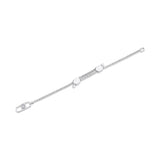 ODYX BRACELET 0.10CT DIAMOND MEN'S BOX CHAIN WITH ICON LUMERIA LOCK 6.5-9