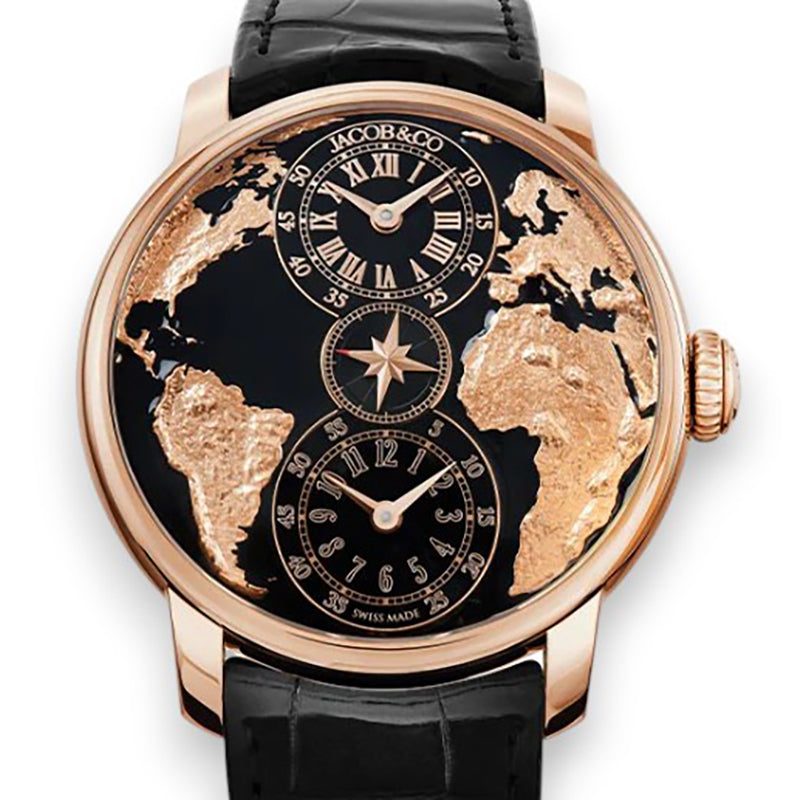 Jacob & Co The World is Yours Dual Time Zone 43 mm Watch
