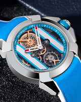 Jacob & Co  Epic X Stainless Steel Light Blue Inner Ring 44 mm Watch