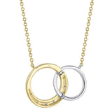 0.16CT DIAMOND CIRCLE NECKLACE