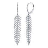 0.60CT DIAMOND FEATHER EARRING
