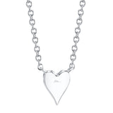 0.05CT DIAMOND PAVE HEART NECKLACE