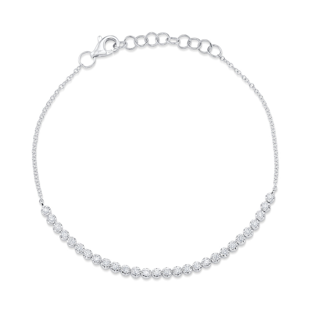 0.31CT DIAMOND CROWN SETTING BRACELET
