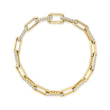 2.21CT DIAMOND PAPER CLIP LINK BRACELET