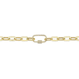 0.23CT DIAMOND PAPER CLIP LINK NECKLACE