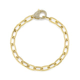 0.41CT DIAMOND PAPER CLIP LINK BRACELET