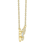 0.23CT DIAMOND MARQUISE BUTTERFLY NECKLACE