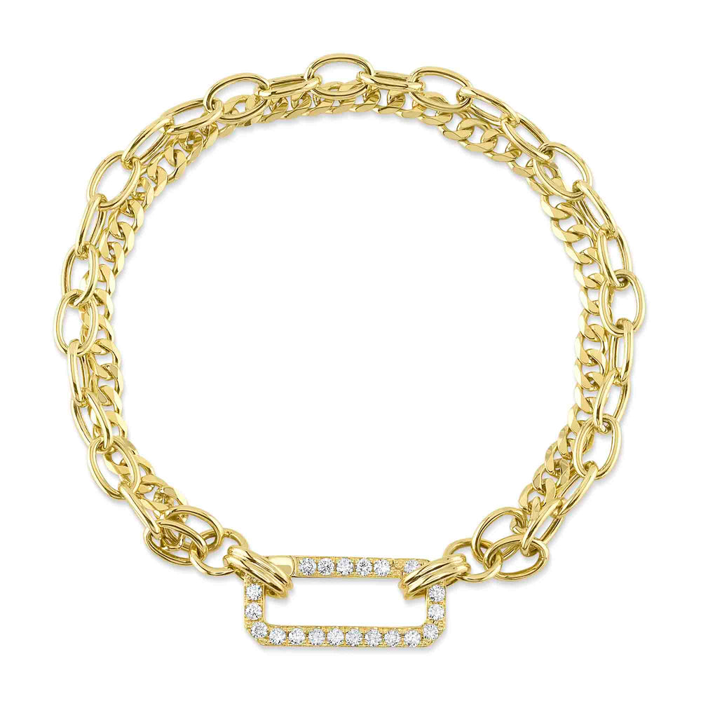 0.41CT DIAMOND LINK BRACELET