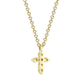 0.10CT DIAMOND CROSS NECKLACE