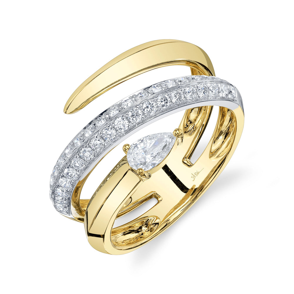 0.69CT DIAMOND PEAR RING