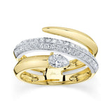 0.69CT DIAMOND PEAR RING