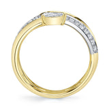 0.69CT DIAMOND PEAR RING