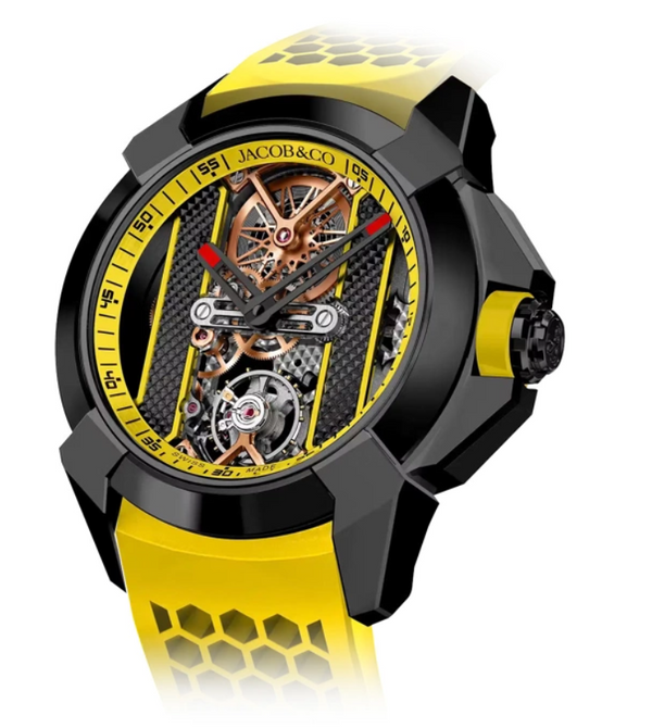 Jacob & Co Epic X Bridges Black Yellow 44 mm Watch
