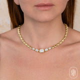 1.15CT DIAMOND BAGUETTE NECKLACE