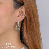 2.33CT DIAMOND OVAL EARRING