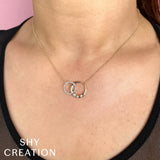 0.16CT DIAMOND CIRCLE NECKLACE