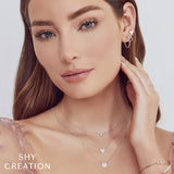 0.11CT DIAMOND PAVE HEART NECKLACE