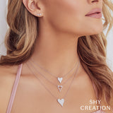 0.43CT DIAMOND PAVE HEART NECKLACE