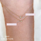 0.10CT DIAMOND BEZEL NECKLACE