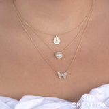 0.23CT DIAMOND MARQUISE BUTTERFLY NECKLACE