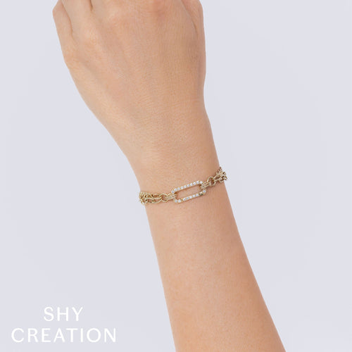 0.41CT DIAMOND LINK BRACELET