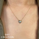 0.04CT DIAMOND HEART NECKLACE