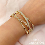 1.62CT DIAMOND LINK BRIDGE BANGLE