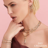 2.21CT DIAMOND PAPER CLIP LINK BRACELET