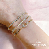 0.25CT DIAMOND LINK BRACELET