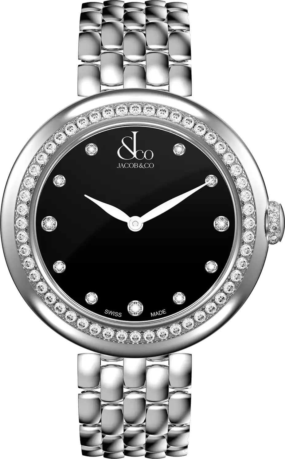 Jacob & Co. Brilliant Stainless Steel 34 mm Watch
