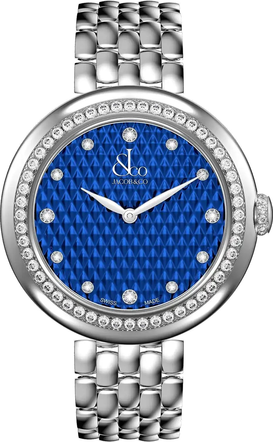 Jacob & Co. Brilliant Stainless Steel 34 mm Watch