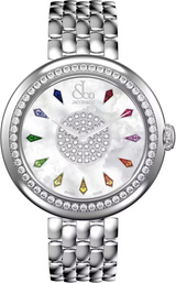 Jacob & Co. Brilliant Rainbow Sapphires In Stainless Steel 34 mm Watch