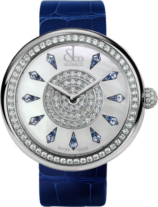 Jacob & Co. Brilliant One Row Blue Sapphires 38 mm Watch