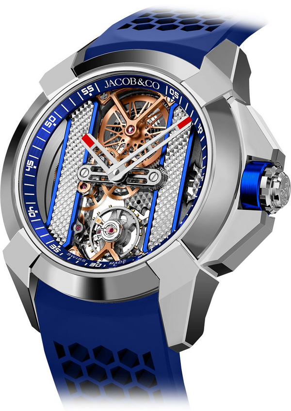 Jacob & Co Epic X Bridges Blue 44 mm Watch